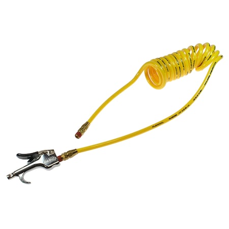 Coilhose Pneumatics Flexcoil 5/32" ID x 10 1/4" MPT x 600-S Yellow 600-PR532-10B-Y